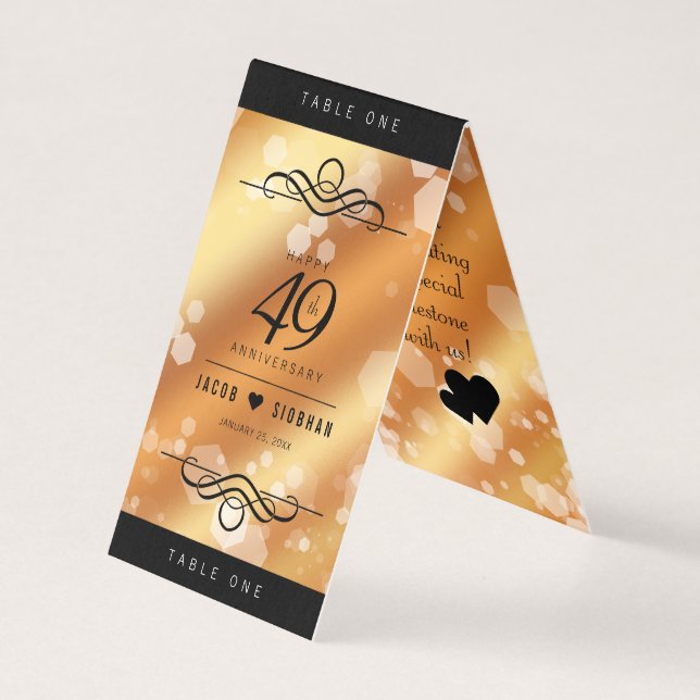 Elegant 49th Copper Wedding Anniversary (Front)