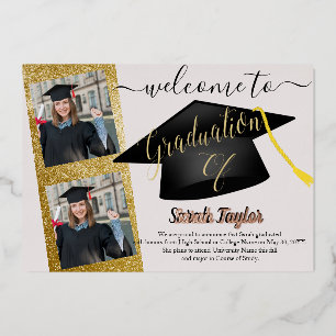 Elegant 4 Photo  Graduation 
