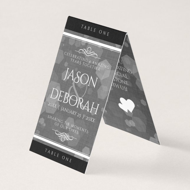 Elegant 4th Linen Wedding Anniversary Celebration (Front)