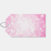 Elegant 50th Birthday Party Pink Glitter Lights Gift Tags (Back Horizontal)