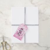 Elegant 50th Birthday Party Pink Glitter Lights Gift Tags (With Twine)