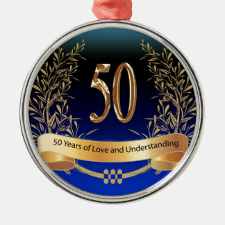 Elegant 50th Wedding Anniversary Gifts Metal Tree Decoration