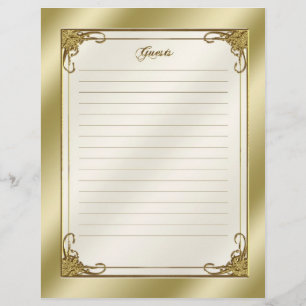 Elegant 50th Wedding Anniversary Guest