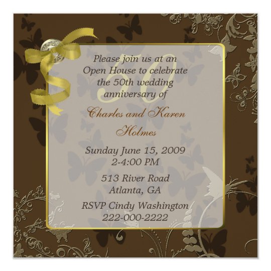  50th  Anniversary  Invitations  Announcements  Zazzle UK 