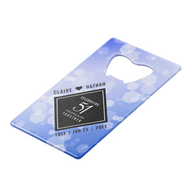 Elegant 51st Sapphire Wedding Anniversary (Front Angled)