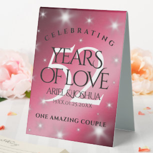 Elegant 52nd Star Ruby Wedding Anniversary