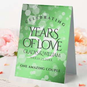 Elegant 55th Emerald Wedding Anniversary