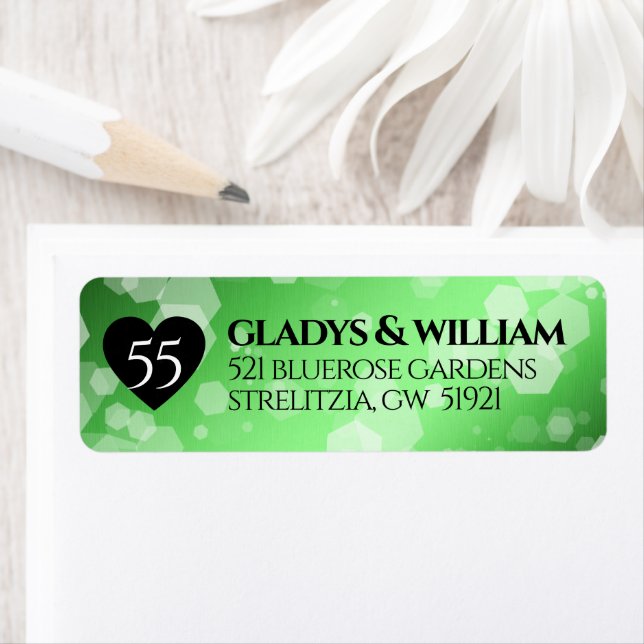 Elegant 55th Emerald Wedding Anniversary (Insitu)