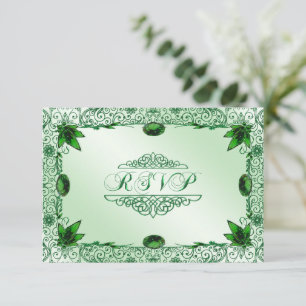 Elegant 55th Wedding Anniversary RSVP Invitation