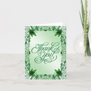 Elegant 55th Wedding Anniversary Thank You Card