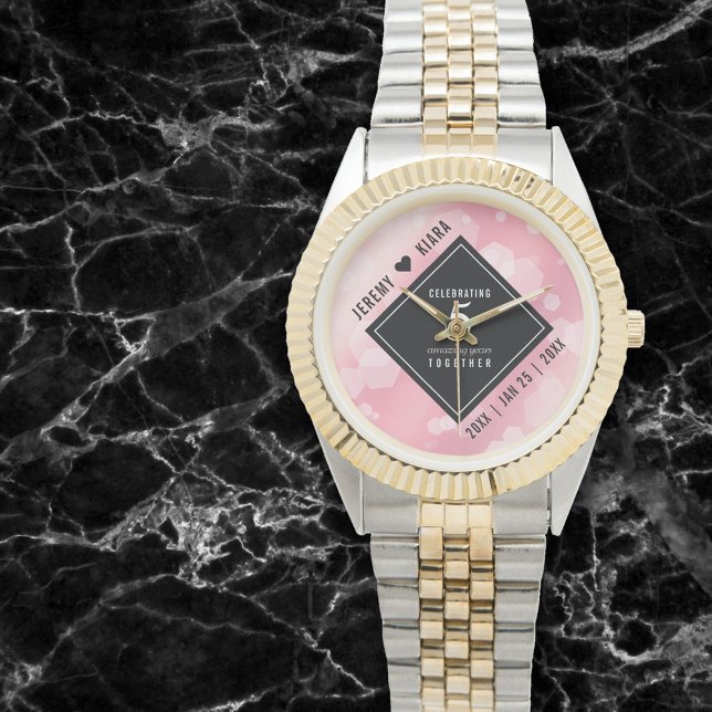 Elegant 5th Rose Quartz Wedding Anniversary Watch (Creator Uploaded)