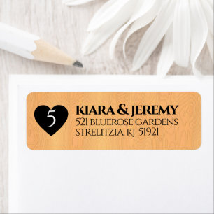 Elegant 5th Wood Wedding Anniversary Celebration