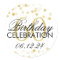 Elegant 60th Birthday Gold Foil Glitter Lights