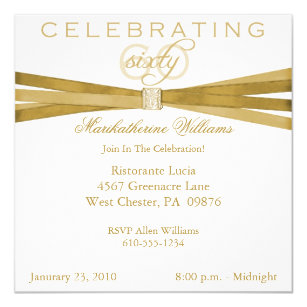 60th birtday invitations