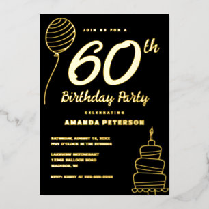 Elegant 60th Birthday Party Real Gold