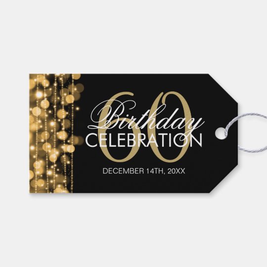 Elegant 60th Birthday Party Sparkles Gold