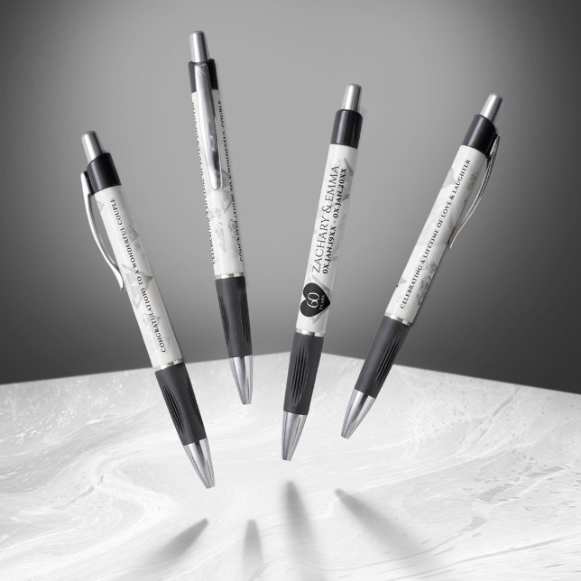 Elegant 60th Diamond Wedding Anniversary (Elegant 60th Diamond Wedding Anniversary Pen Cover Photo)