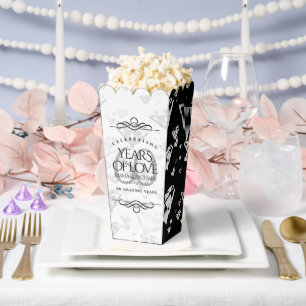 Elegant 60th Diamond Wedding Anniversary Favour Box