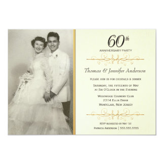 60th anniversary invitations