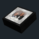 Elegant 60th Wedding Anniversary Photo Gift Box<br><div class="desc">A Digitalbcon Images Design featuring a platinum silver colour and flourish design theme with a variety of custom images, shapes, patterns, styles and fonts in this one-of-a-kind "Elegant Diamond Wedding Anniversary" Photo Gift Box. This colourful and elegant design comes complete with customisable photo insert and text lettering to suit your...</div>