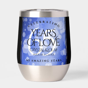 Elegant 65th Blue Sapphire Wedding Anniversary
