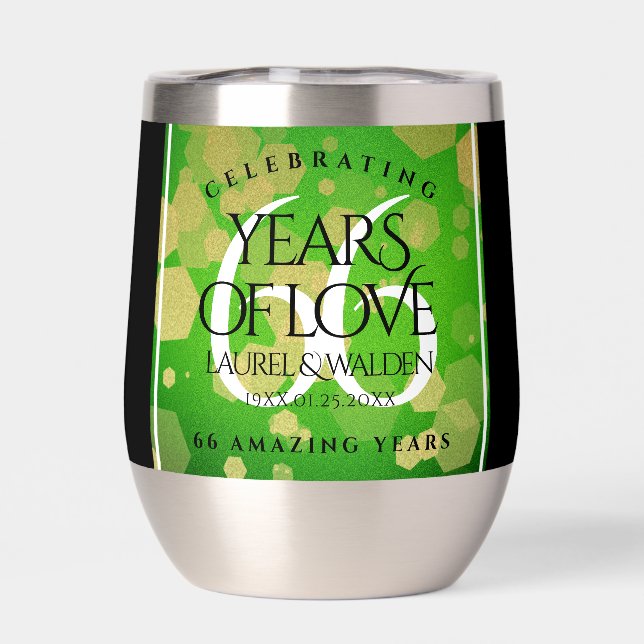 Elegant 66th Titanite Wedding Anniversary (Back)