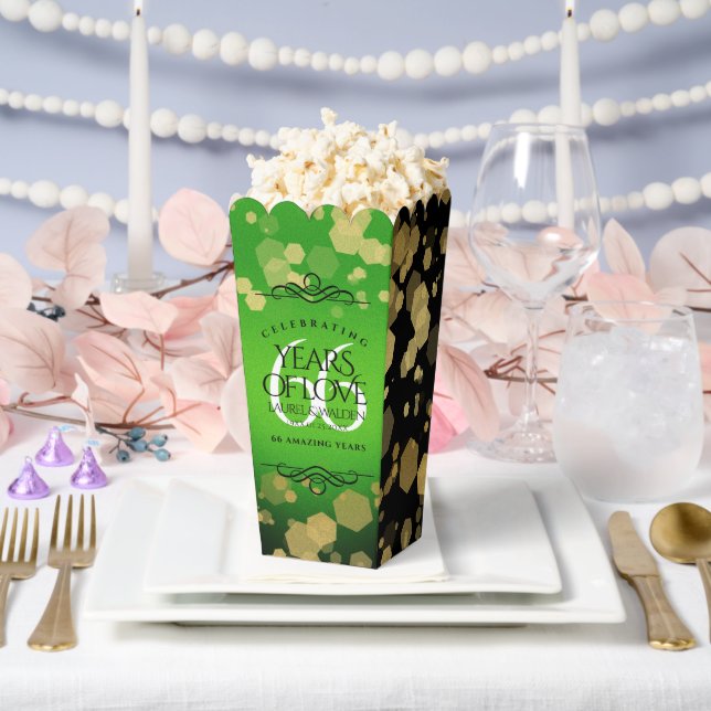 Elegant 66th Titanite Wedding Anniversary Favour Box (Wedding)