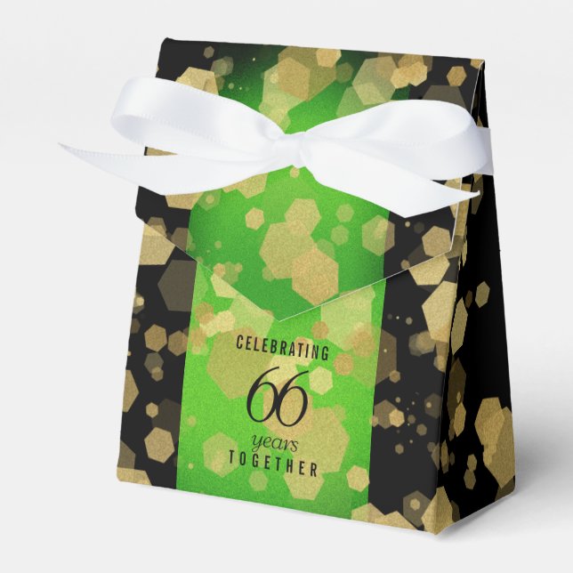 Elegant 66th Titanite Wedding Anniversary Favour Box (Front Side)