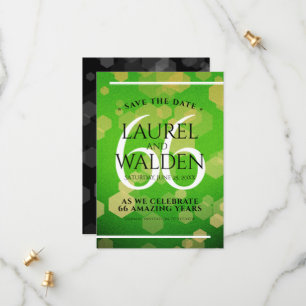 Elegant 66th Titanite Wedding Anniversary Save The Date