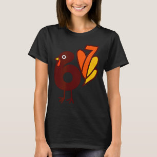 Elegant 67 Turkey Bird Six Seven Silhouette Fall S T-Shirt