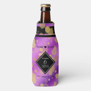 Elegant 6th Amethyst Wedding Anniversary Bottle Cooler