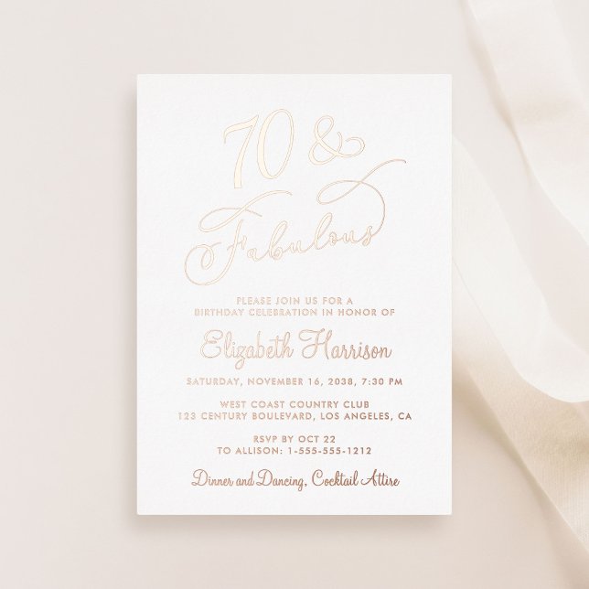 Elegant 70 And Fabulous 70th Birthday Party (Creator Uploaded)