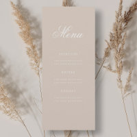 Elegant 70th Birthday Party Menu Champagne