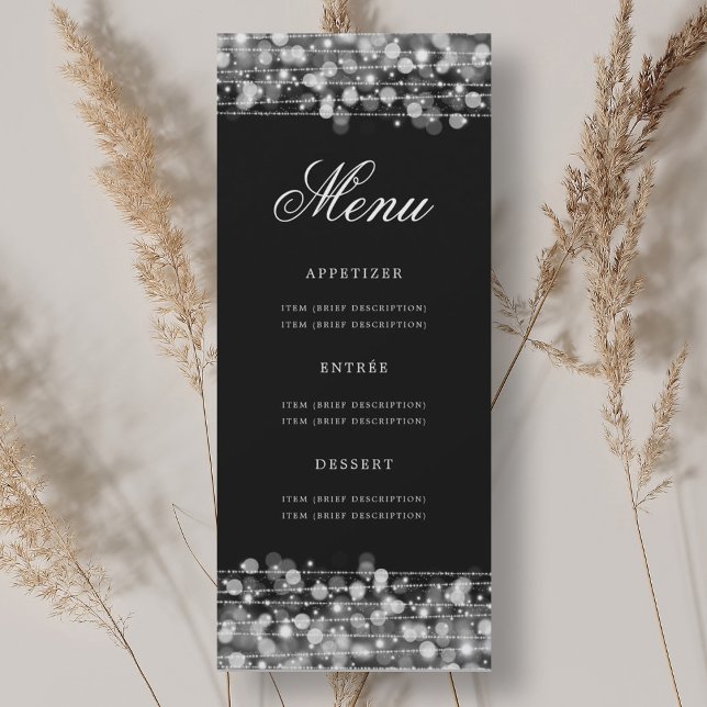 Elegant 70th Birthday Party Menu Silver  Invitation (Elegant 70th Birthday Party Menu Silver Invitation)