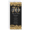 Elegant 70th Birthday Party Program Gold w/ Menu