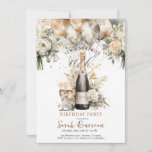 Elegant 70th Surprise Birthday Party Invitation<br><div class="desc">Elegant surprise 60th birthday party invitation,  featuring watercolor balloons,  blush pink,  cream florals and a scattering of faux gold confetti. Customise for any age.</div>