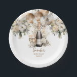 Elegant 70th Surprise Birthday Party Paper Plate<br><div class="desc">Elegant surprise 70th birthday party napkins,  featuring watercolor balloons,  blush pink,  cream florals and a scattering of faux gold confetti. Customise for any age.</div>