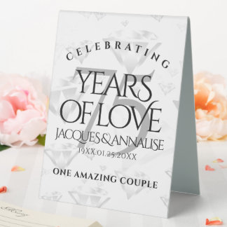 Elegant 75th Diamond Wedding Anniversary