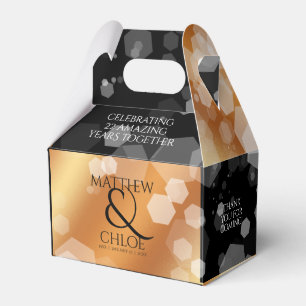 Elegant 7th 22nd 49th Copper Wedding Anniversary Favour Box