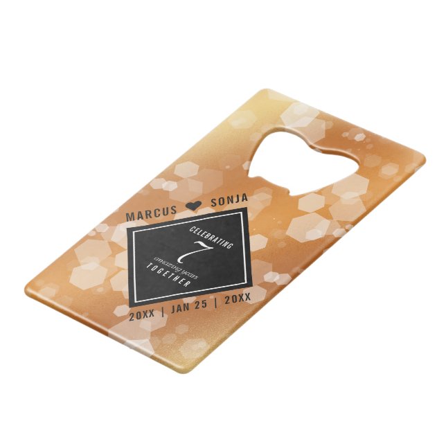Elegant 7th Copper Wedding Anniversary (Front Angled)