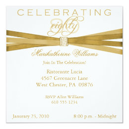 80 birthday party invitations