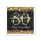 Elegant 80th Birthday Party Sparkles Gold