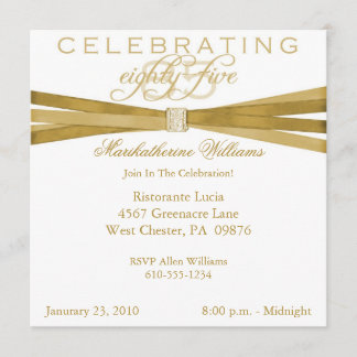 Elegant 85th Birthday Party Invitations