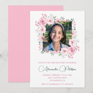 Elegant 9th birthday invitations Photo Boho 