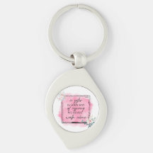 Elegant 'A Sister is God's Way' Metal Keychain