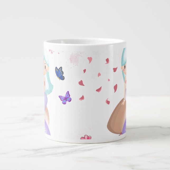 Elegant Abstract Art Mug (Front)