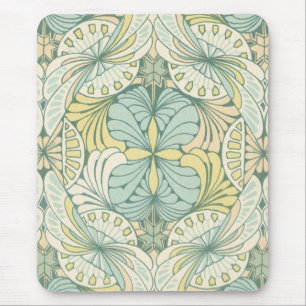 elegant abstract art nouveau swirl design mouse mat