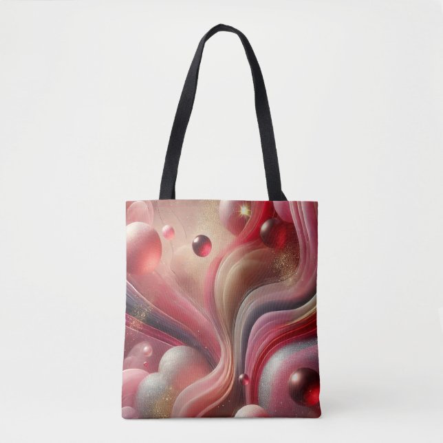 Elegant Abstract Art Tote Bag (Front)