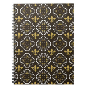 Elegant Abstract Background. Seamless Geometric Pa Notebook