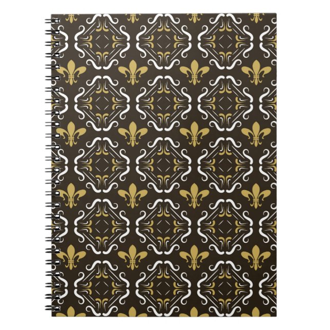 Elegant Abstract Background. Seamless Geometric Pa Notebook (Front)